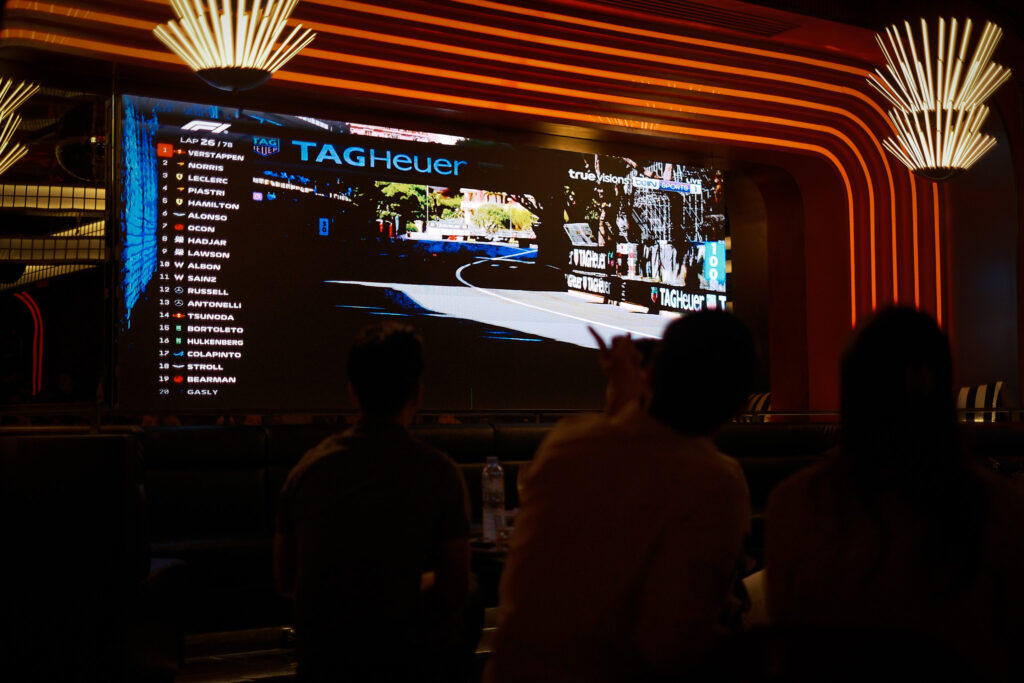 งาน Monaco Tag Heuer ที่ร้าน Race Arcade แนว Sport Bar ดูถ่ายทอด F1 Live
