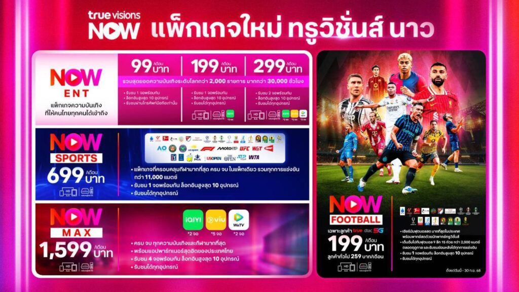 งานประกาศแพ็กเกจใหม่ TrueVisions Now