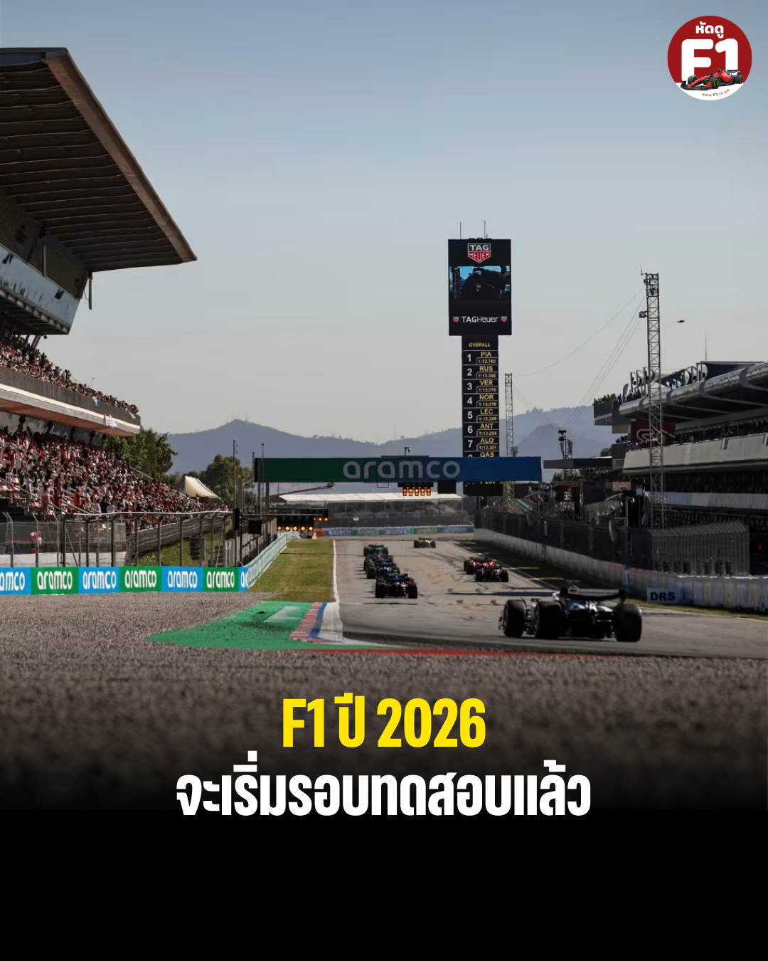 การทดสอบรถ F1 ก่อนเปิดฤดูกาล ที่ Barcelona